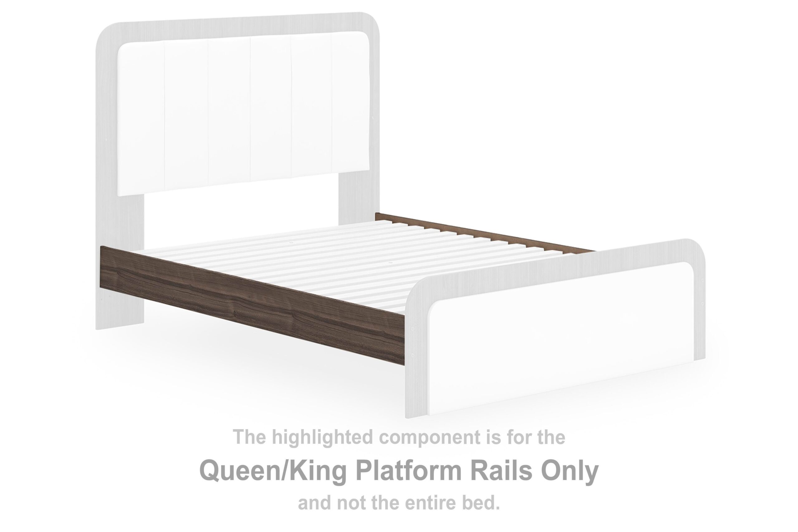3b8eaaa3b31322b22f28d2db62c78479 Kendanport Queen/King Platform Rails - Image 1