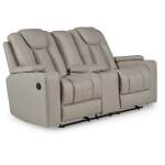 Elevate Edges Glider Reclining Loveseat with Console - Image 2