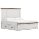 Savonport King Panel Bed with Storage