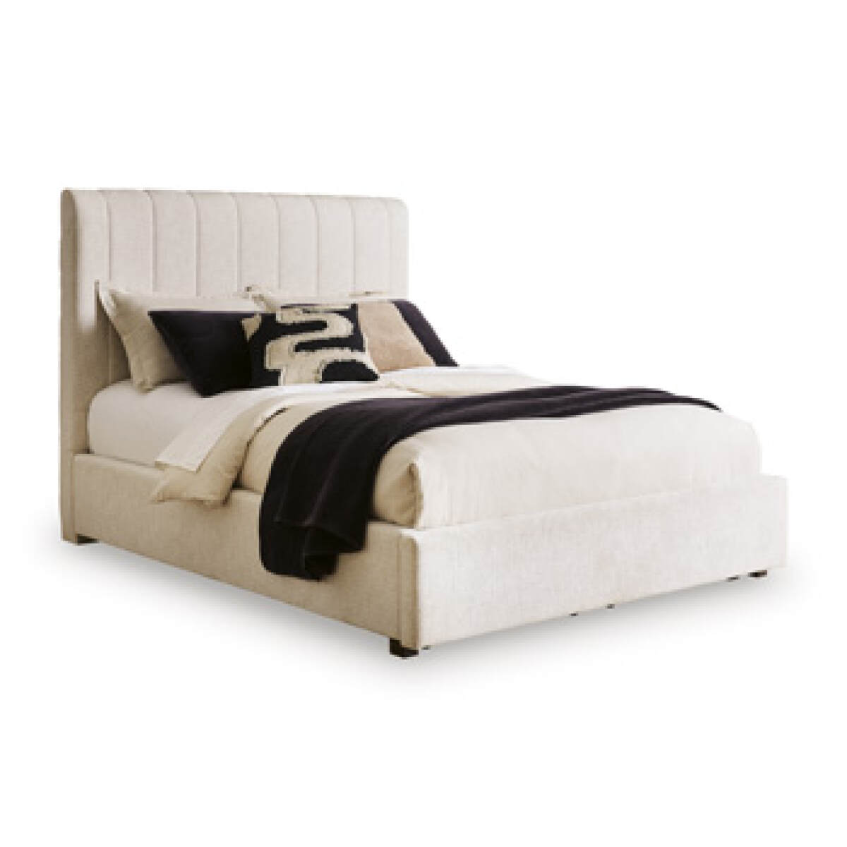 3c28775c65cc80959971907374409228 Brizmore Queen Upholstered Storage Footboard/Rails/Roll Slats - Image 1