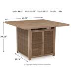 Walton Bridge Outdoor Bar Table and 4 Barstools - Image 7
