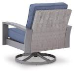 Half Moon Beach Outdoor Swivel Lounge Chair with Cushion - Image 5