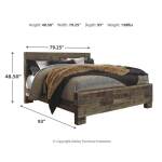 Derekson King Panel Bed, Dresser, Mirror and Nightstand - Image 6