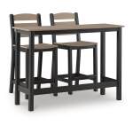 Shoreline Beach Outdoor Counter Table and 2 Barstools - Image 2