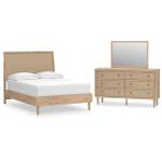 Cielden Full Panel Bed, Dresser and Mirror
