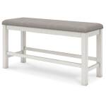 Robbinsdale Counter Height Extension Dining Table, 6 Barstools and Bench - Image 6