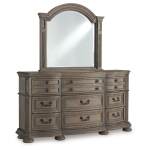 Ardenfield Queen Upholstered Sleigh Bed, Dresser and Mirror - Image 3
