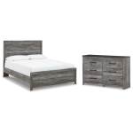 Bronyan Queen Panel Bed and Dresser