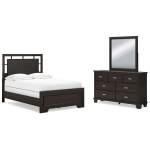 Covetown Full Panel Bed, Dresser and Mirror