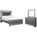 Lodanna Full Panel Bed, Dresser and Mirror