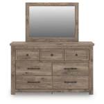Rusticott Queen Poster Bed, Dresser, Mirror and Nightstand - Image 3