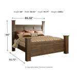 Juararo King Poster Bed, Dresser and 2 Nightstands - Image 9