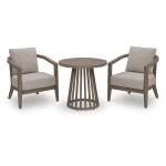 Joy Lagoon Outdoor Chairs with Cushions/Table (Set of 3) - Image 2