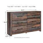 Drystan Full Bookcase Bed with 2 sided Storage, Dresser and Nightstand - Image 7