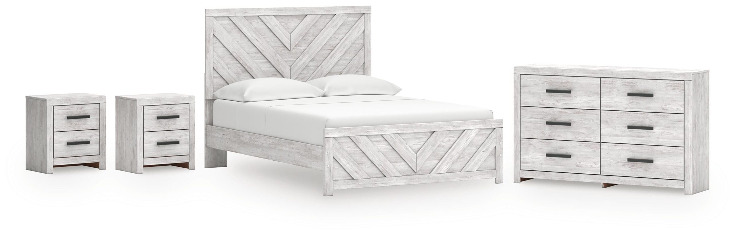 402148e1e3dce00acea30856e84bdf74 Cayboni Queen Panel Bed, Dresser and 2 Nightstands - Image 1