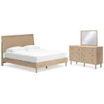 Cielden King Panel Bed, Dresser and Mirror