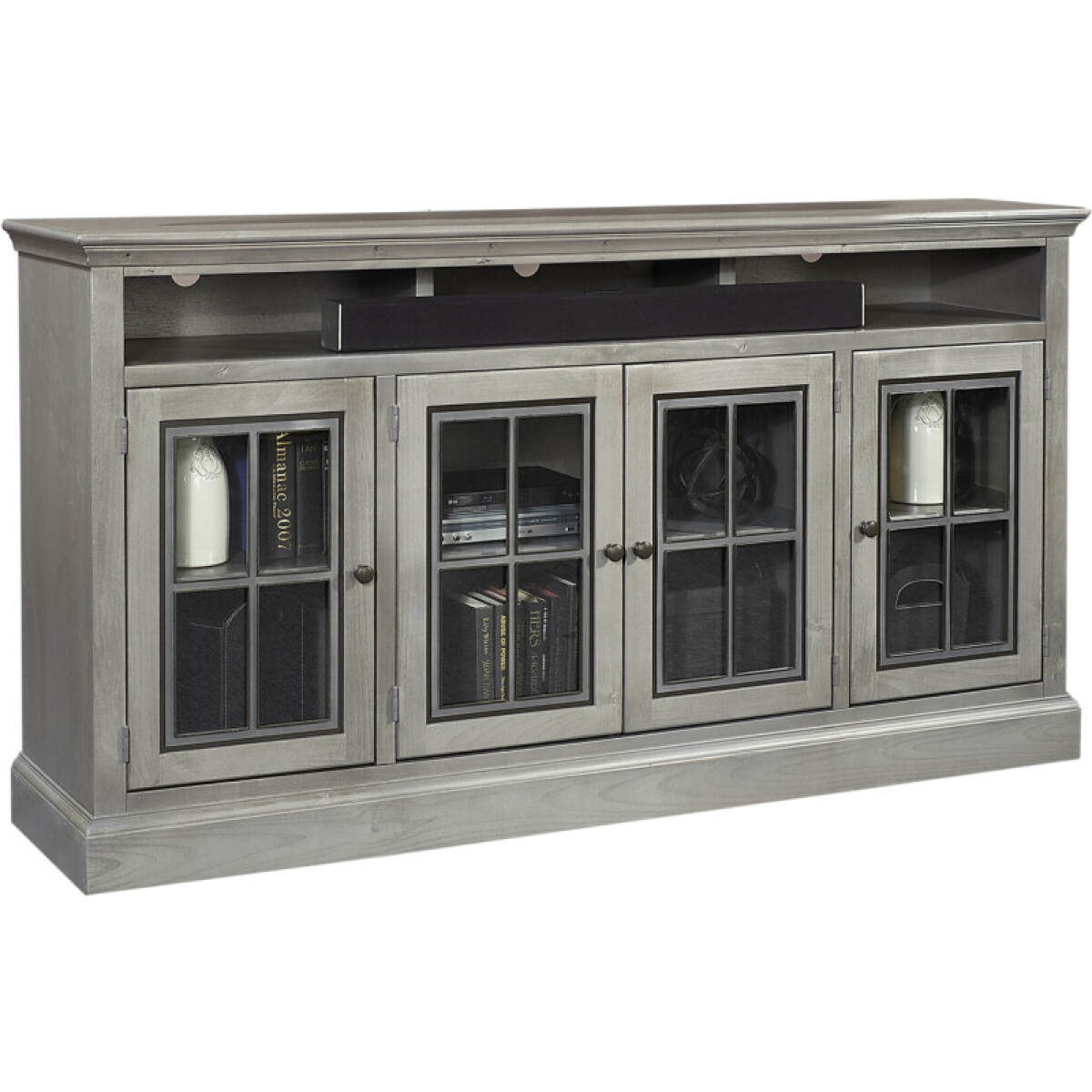 4065b87a5d0fecff1b42a488b33ec30d Churchill 73" Highboy Console W/ 4 Doors WDR1255-BDL - Image 1