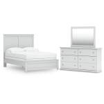 Bostwick Shoals Full Panel Bed, Dresser and Mirror