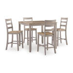 Harperfeld Counter Height Dining Table and 4 Counter Stools