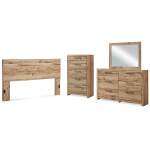 Hyanna King Panel Headboard, Dresser, Mirror and Chest