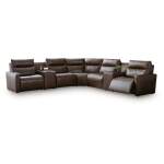ModZ 7-Piece Power Reclining Sectional with Audio Consoles