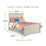 Willowton Full Panel Bed and Nightstand - Image 4