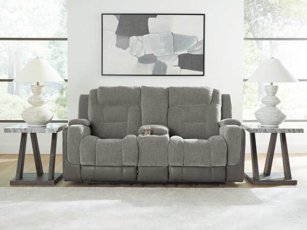 Mixed Motion Power Reclining Loveseat with Console - Image 3