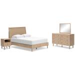 Cielden Queen Panel Bed, Dresser, Mirror and Nightstand