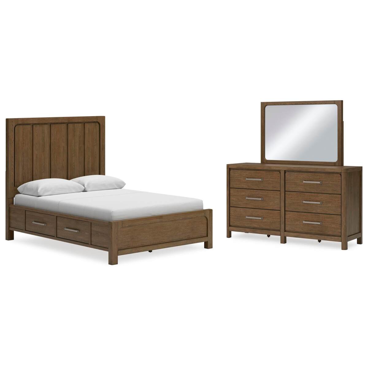 4267aefd025035111d8ffc40215f7c0b Cabalynn Queen Panel Bed with Storage, Dresser and Mirror - Image 1