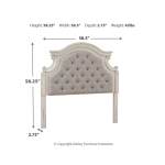 Realyn Full Upholstered Panel Headboard - Image 5