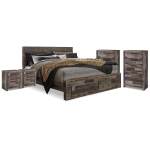 Derekson Queen Panel Storage Bed, 2 Chests and 2 Nightstands - Image 2
