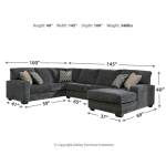 Tracling 3-Piece Sectional with Chaise - Image 5