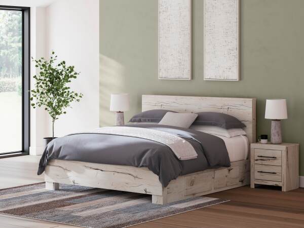 Lawroy King Panel Bed with Storage - Image 2
