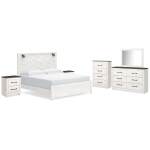 Gerridan King Panel Bed, Dresser, Mirror, Chest and 2 Nightstands