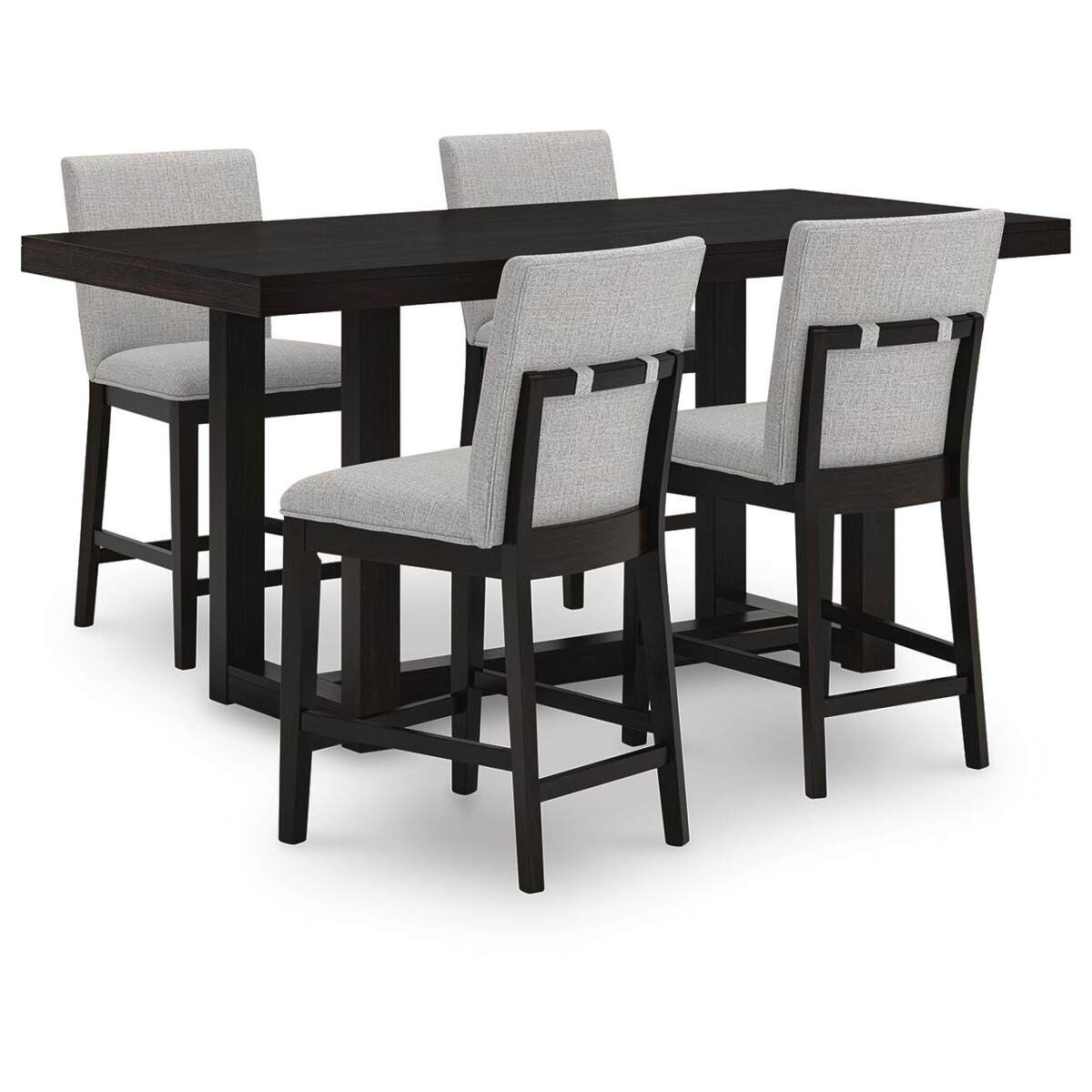 433c57db71a32bd415cf8686b8ff12e8 Neymorton Counter Height Dining Table and 4 Barstools - Image 1