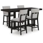 Neymorton Counter Height Dining Table and 4 Barstools