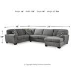 Birkdale Court 3-Piece Sectional with Chaise - Image 7