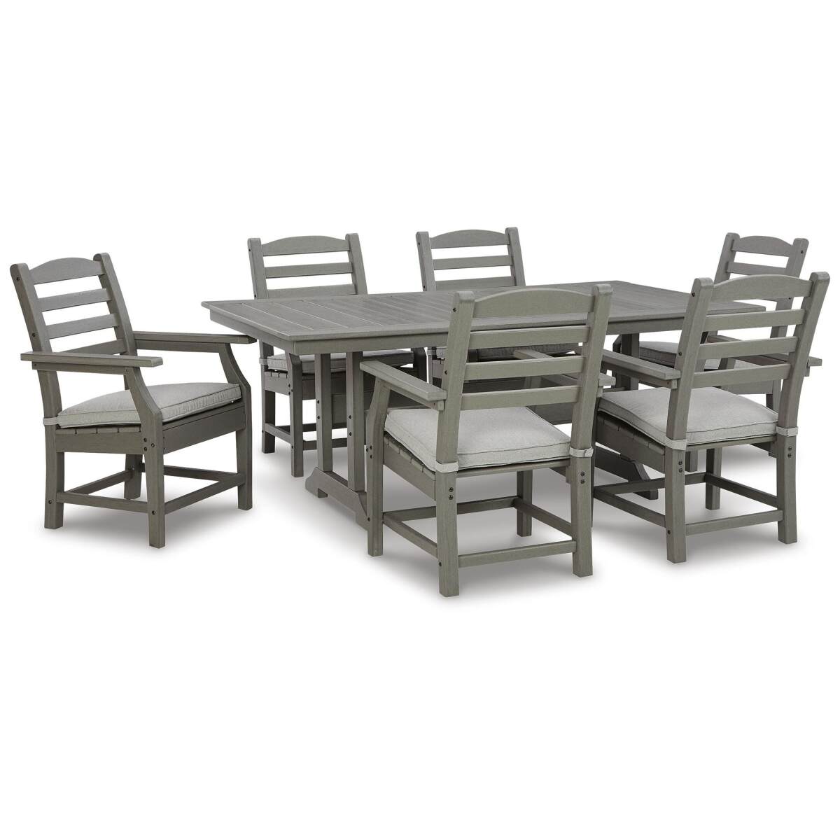 43fc3bbe621590bbab0932d0d89e0737 Visola Outdoor Dining Table with 6 Chairs - Image 1