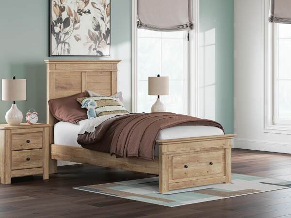 Makidern Twin Panel Storage Bed, Dresser and Mirror - Image 18