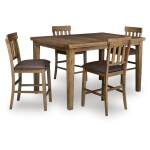 Urbinforte Counter Height Extension Dining Table and 4 Barstools - Image 2