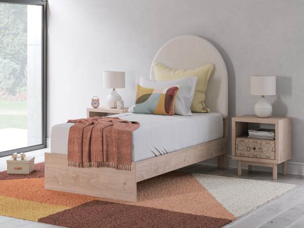 Arloster Twin Upholstered Panel Bed - Image 3