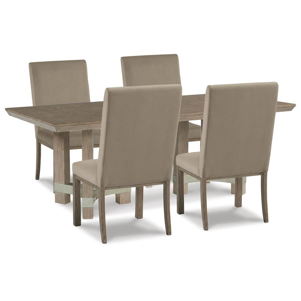 44dc7417393afea62ed5dabdf39d07c4 Chrestner Dining Table and 4 Chairs - Image 1