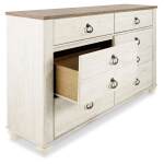 Willowton King Sleigh Bed, Dresser and Nightstand - Image 5