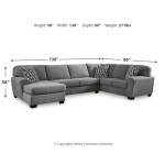 Birkdale Court 3-Piece Sectional with Chaise - Image 6