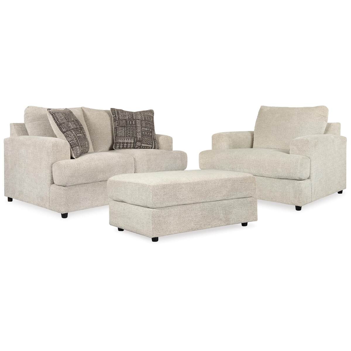 454ea23a6127b8c65788b785c13c48d2 Soletren Loveseat, Oversized Chair and Ottoman - Image 1