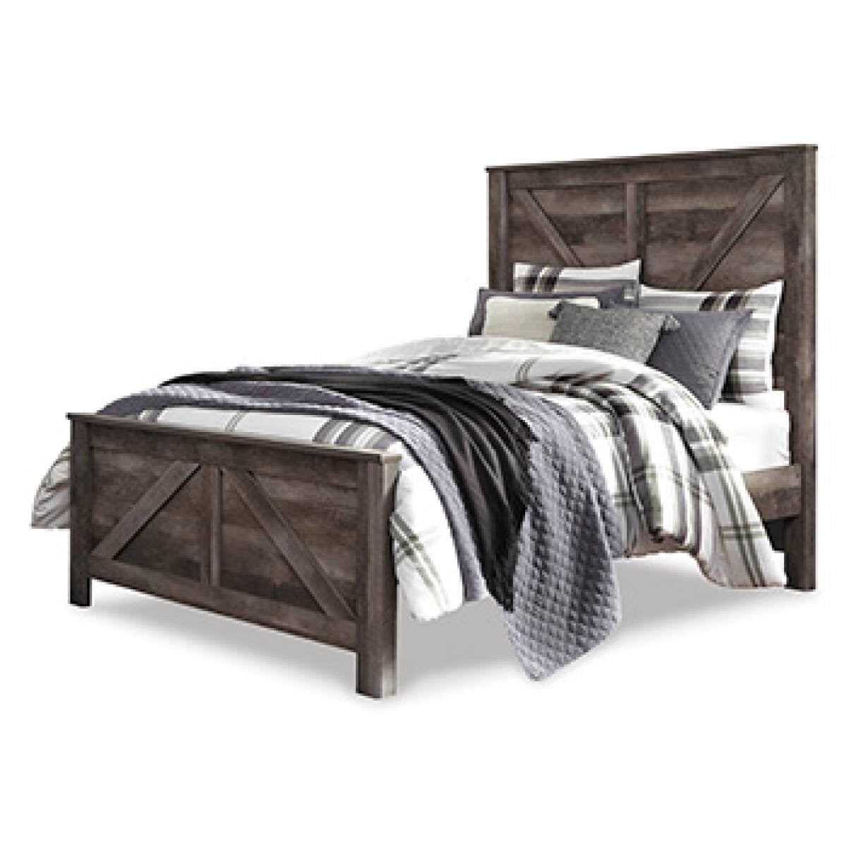 4593c6611a8545f3fe5bd8863728dc03 Wynnlow King Crossbuck Panel Headboard - Image 1