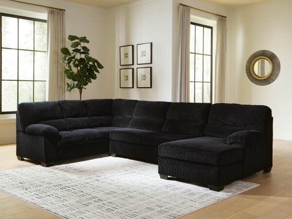 SimpleJoy 3-Piece Sectional with Chaise - Image 3