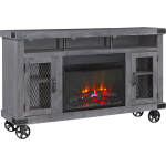 Industrial 62" Highboy Fireplace Console - Image 3