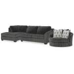 Biddeford 2-Piece Sectional and Oversized Swivel Accent Chair