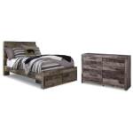 Derekson Full Panel Storage Bed and Dresser